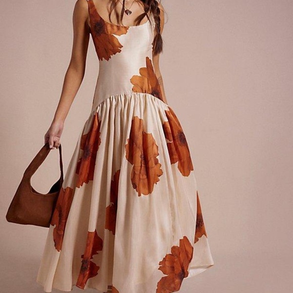 Hutch Dresses & Skirts - Hutch "The Ridge" Maxi Dress in Copper Combo (NWT)